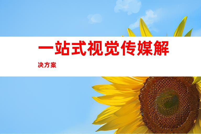 一站式视觉传媒解决方案