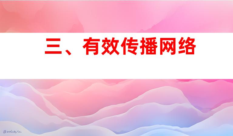 三、有效传播网络