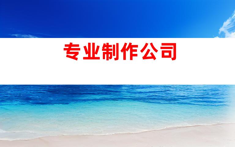 专业制作公司