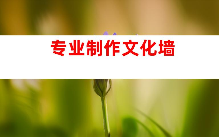 专业制作文化墙