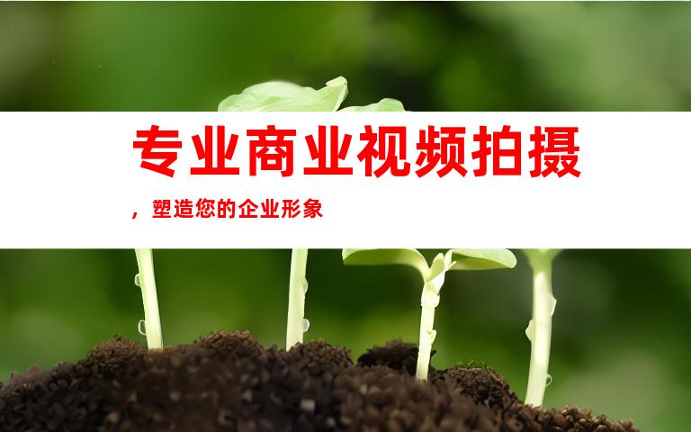 专业商业视频拍摄，塑造您的企业形象