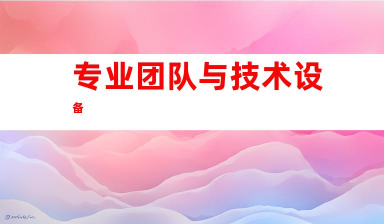 专业团队与技术设备