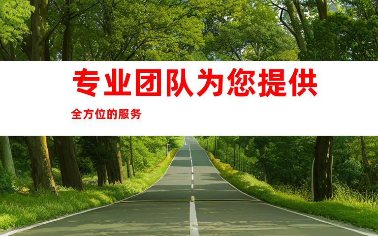 专业团队为您提供全方位的服务
