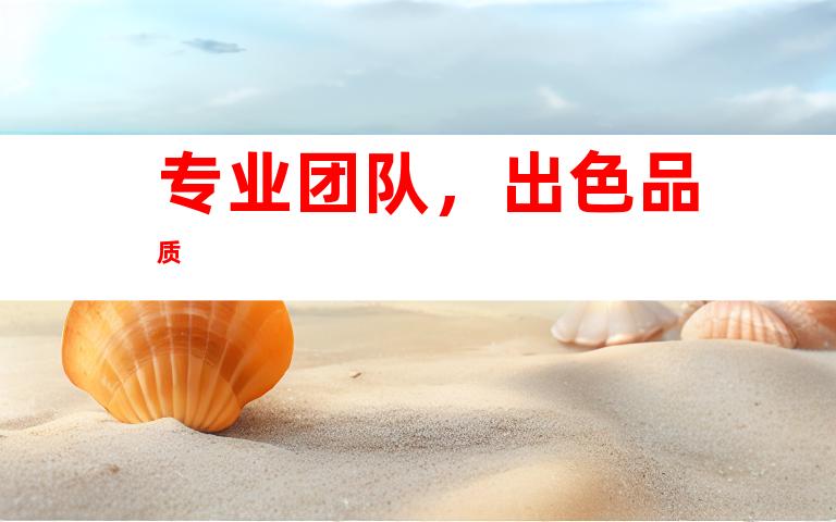 专业团队，出色品质