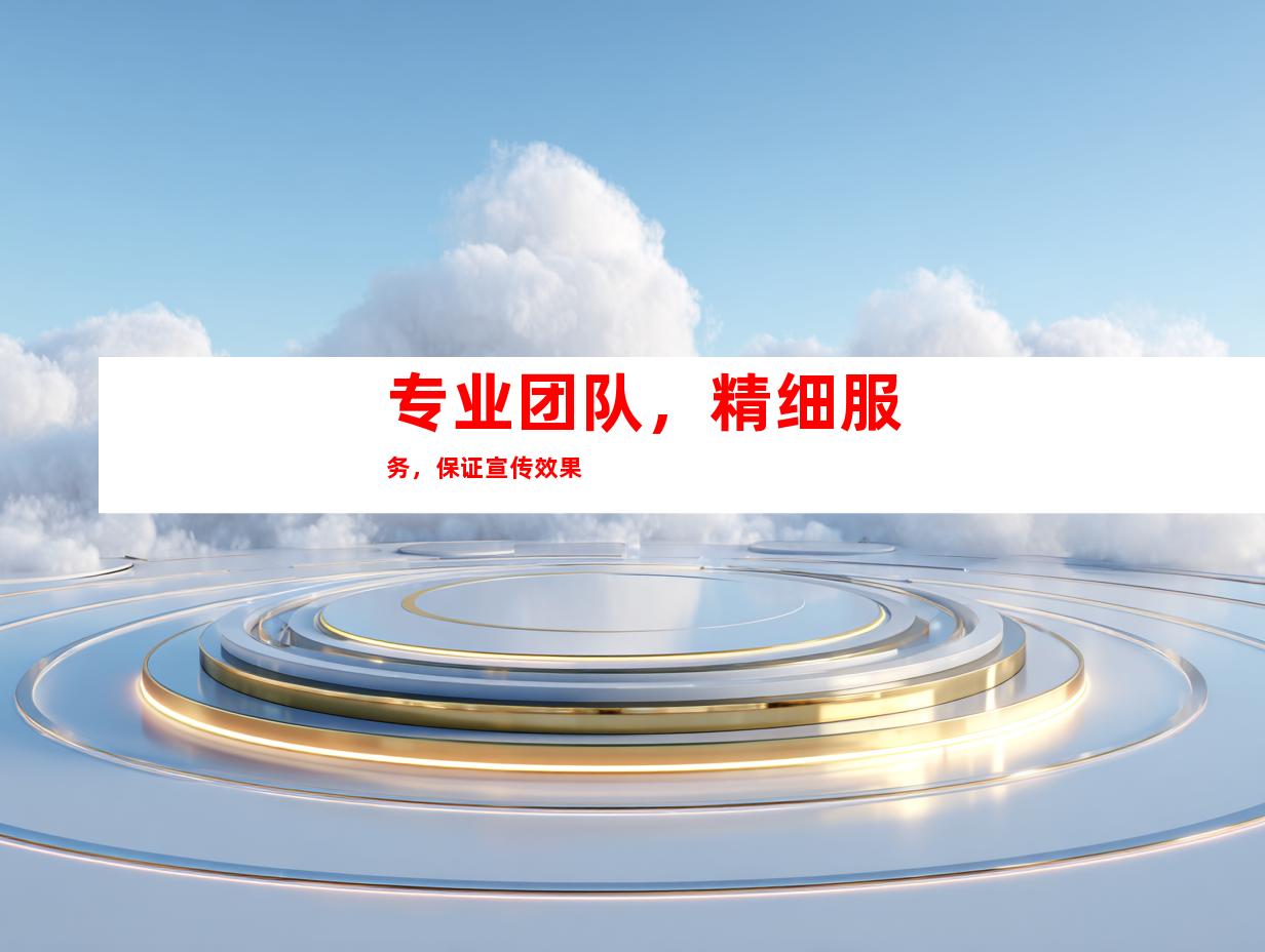 专业团队，精细服务，保证宣传效果