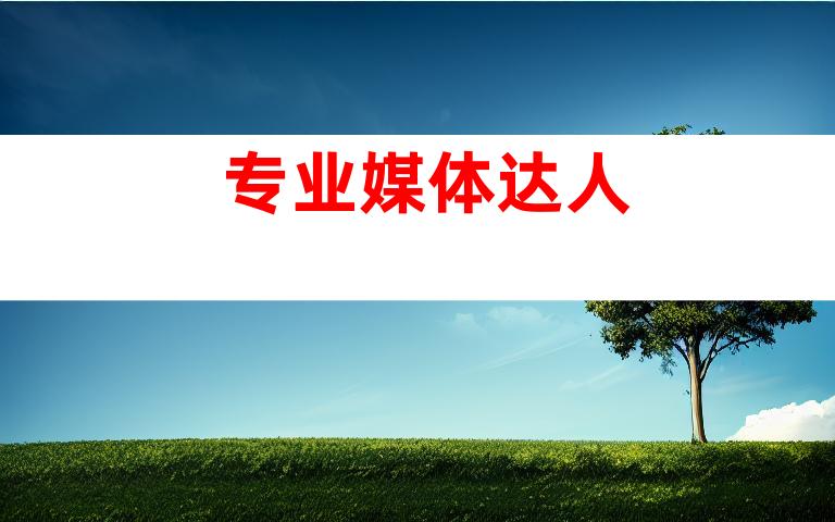 专业媒体达人