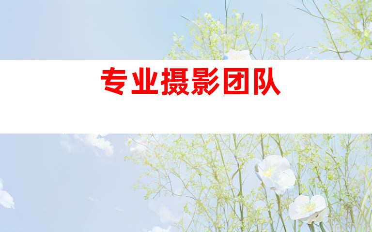 专业摄影团队