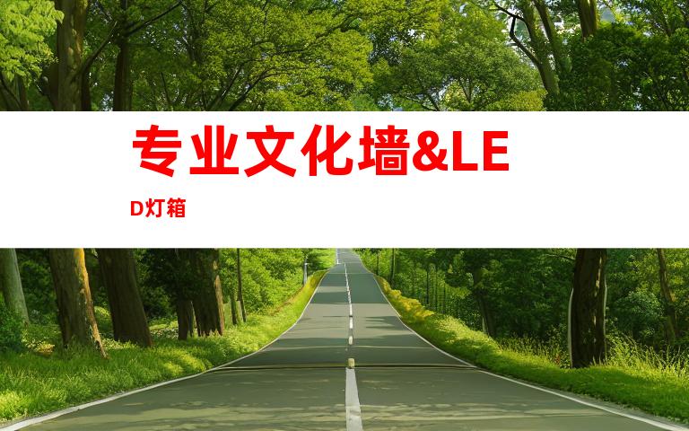 专业文化墙&LED灯箱