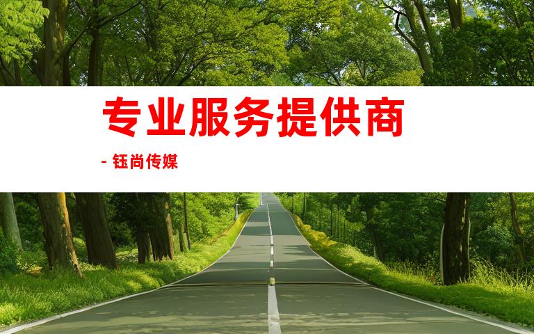 专业服务提供商 - 钰尚传媒