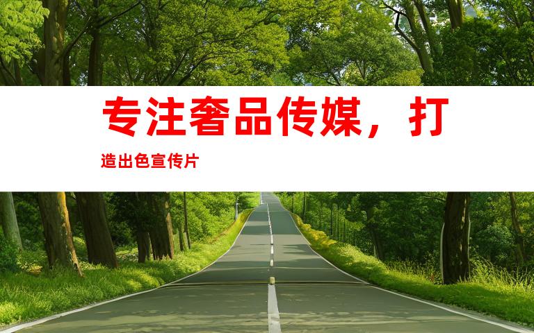 专注奢品传媒，打造出色宣传片