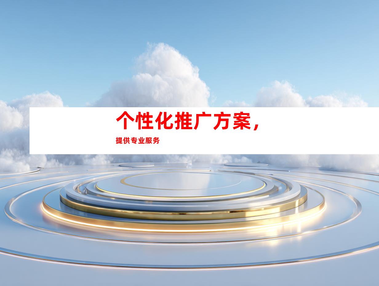 个性化推广方案，提供专业服务