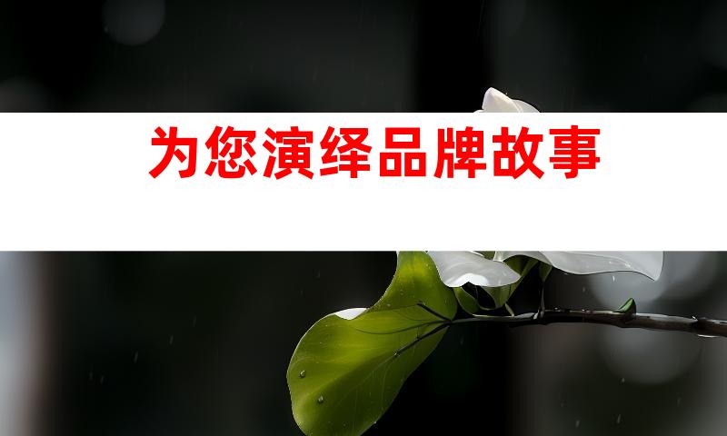 为您演绎品牌故事