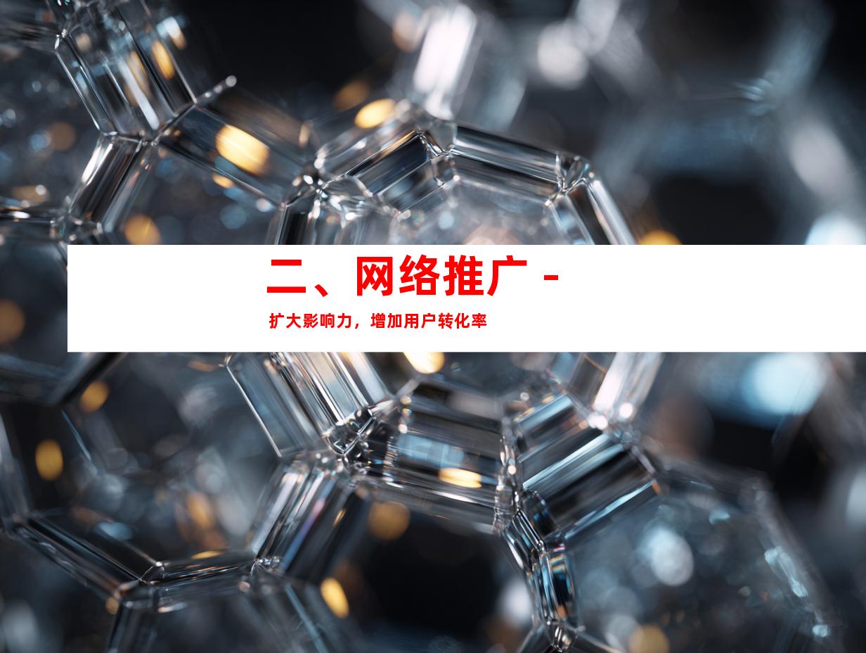 二、网络推广 - 扩大影响力，增加用户转化率