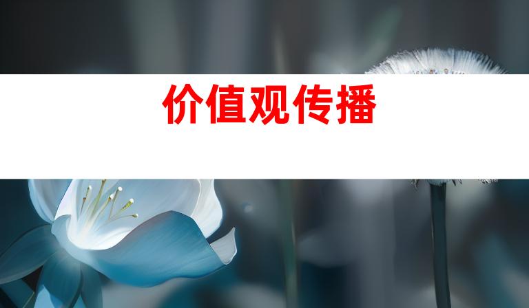 价值观传播