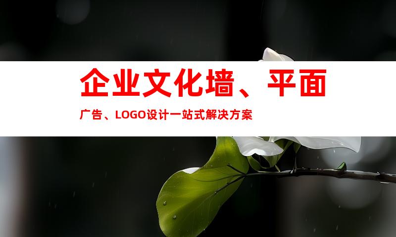 企业文化墙、平面广告、LOGO设计一站式解决方案
