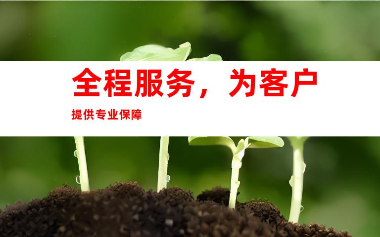 全程服务，为客户提供专业保障