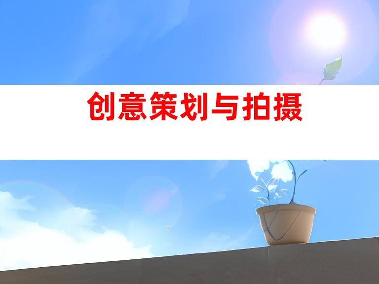 创意策划与拍摄