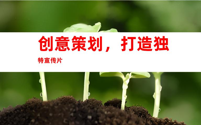 创意策划，打造独特宣传片