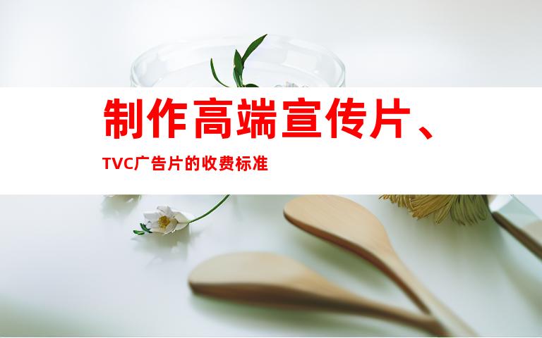 制作高端宣传片、TVC广告片的收费标准