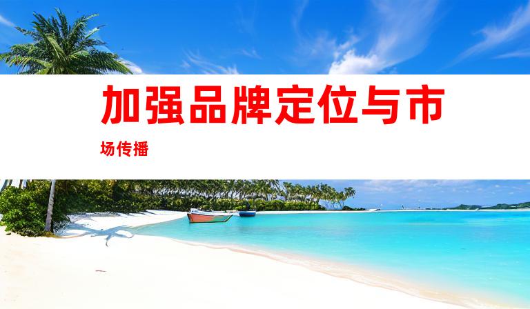 加强品牌定位与市场传播