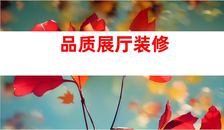 品质展厅装修