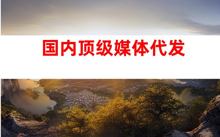 国内顶级媒体代发