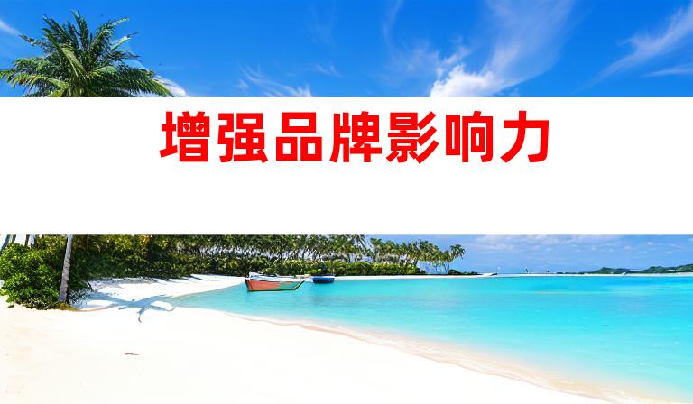 增强品牌影响力