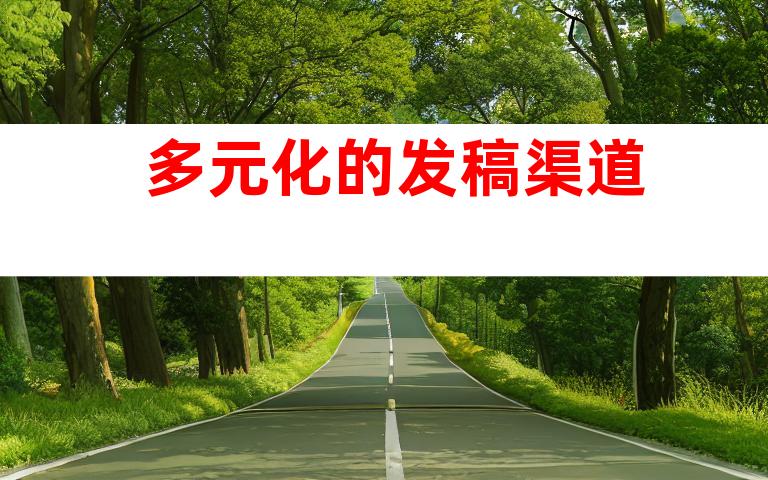 多元化的发稿渠道