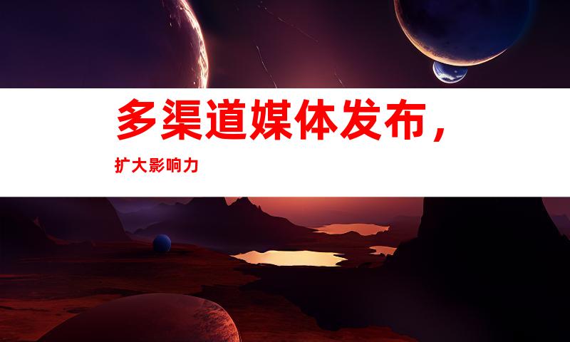 多渠道媒体发布，扩大影响力