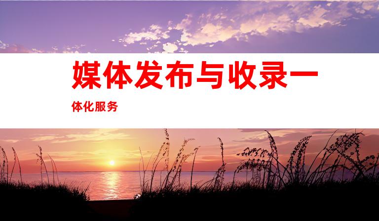 媒体发布与收录一体化服务