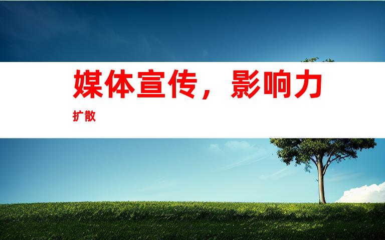 媒体宣传，影响力扩散
