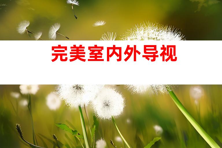 完美室内外导视