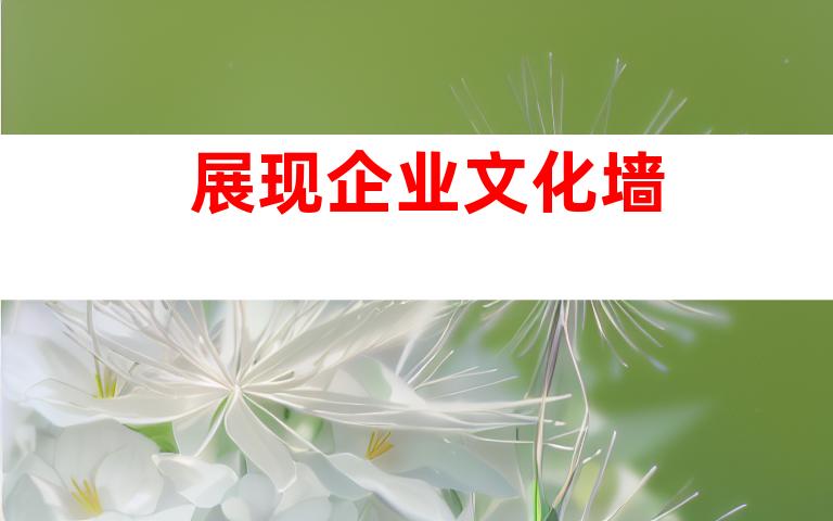 展现企业文化墙