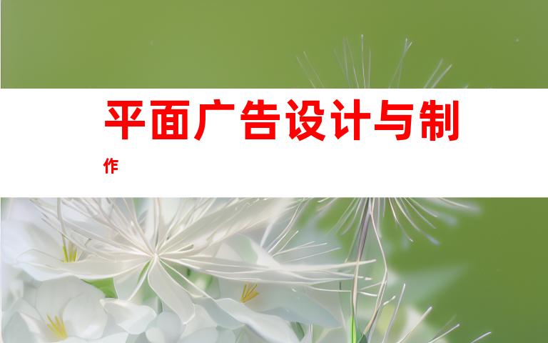 平面广告设计与制作