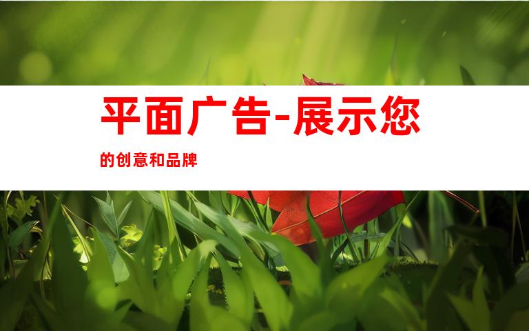 平面广告-展示您的创意和品牌