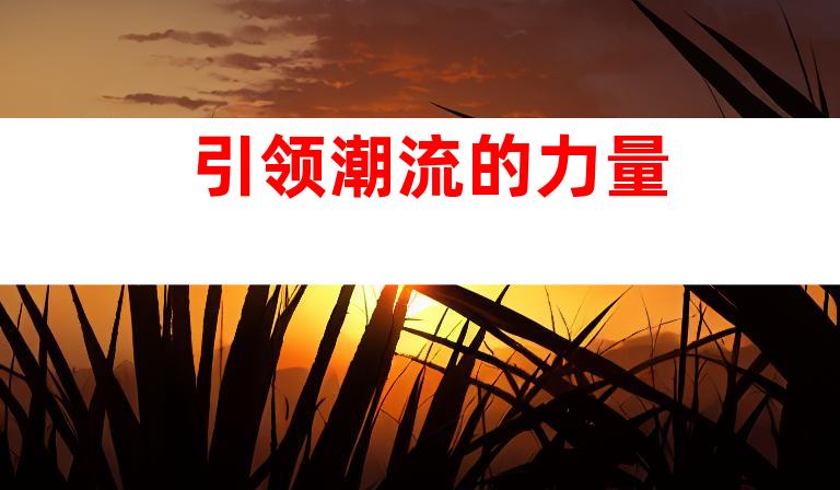 引领潮流的力量