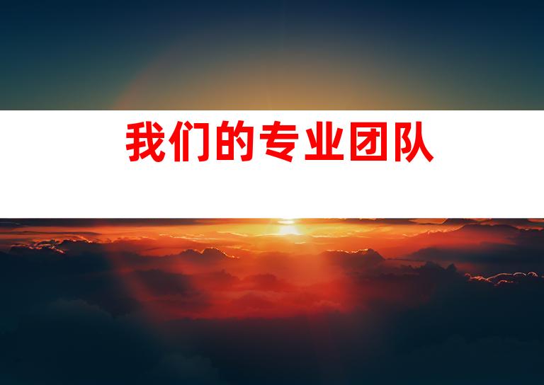 我们的专业团队
