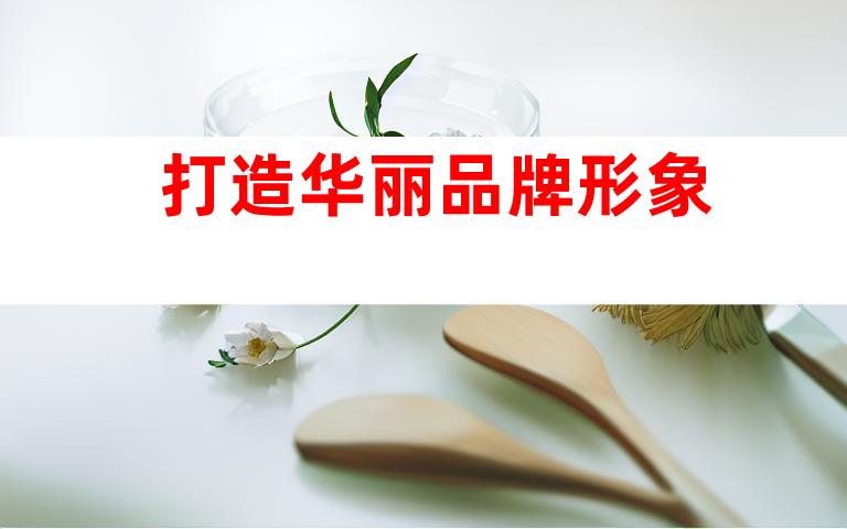 打造华丽品牌形象