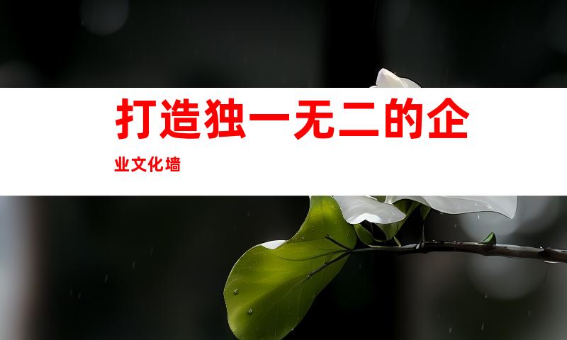 打造独一无二的企业文化墙