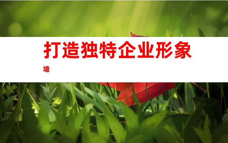 打造独特企业形象墙