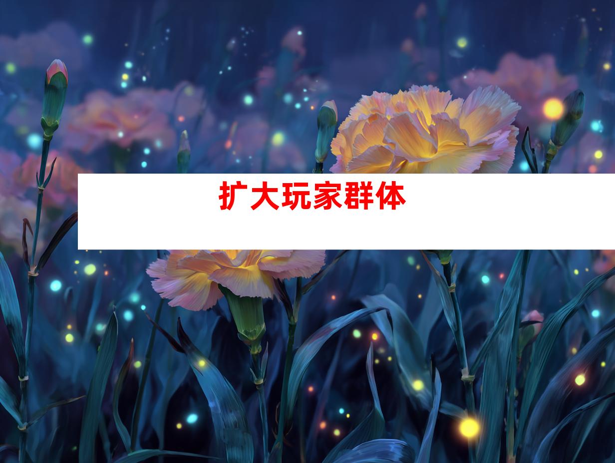 扩大玩家群体