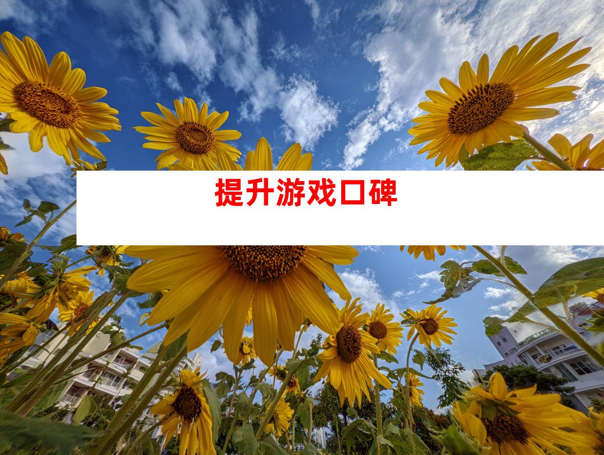 提升游戏口碑