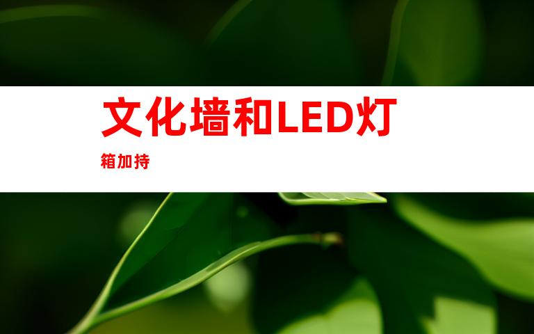文化墙和LED灯箱加持