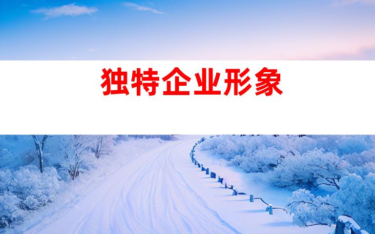 独特企业形象