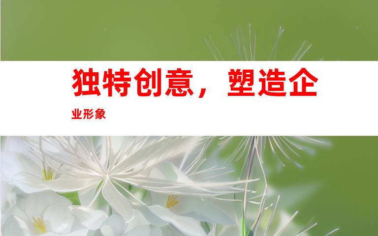独特创意，塑造企业形象