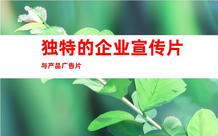 独特的企业宣传片与产品广告片