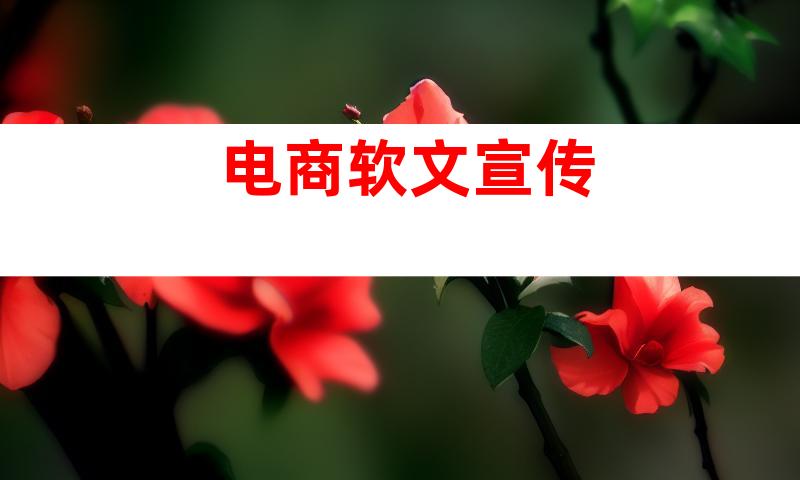电商软文宣传