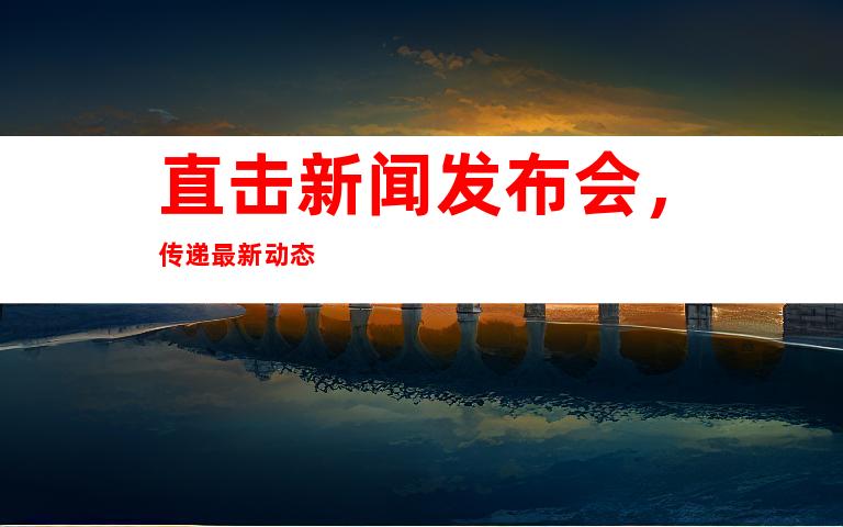 直击新闻发布会，传递最新动态