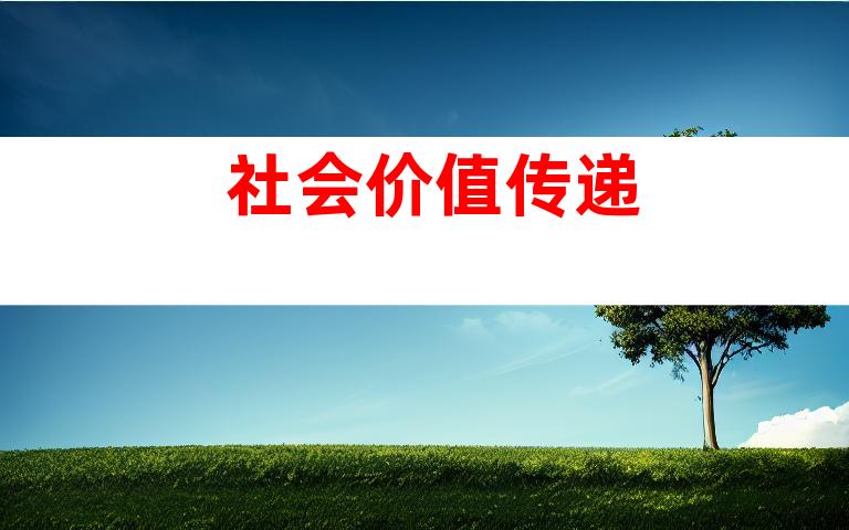 社会价值传递