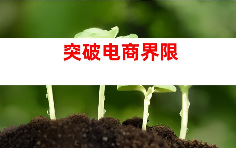突破电商界限